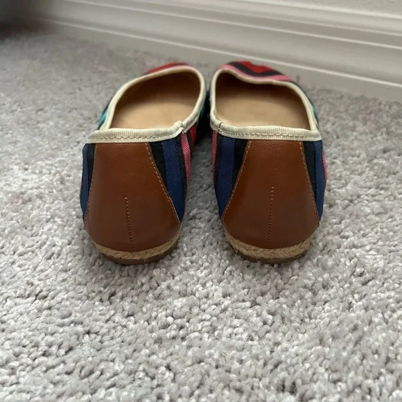 GUC Kate Spade Multicolor Striped Women's Flats 6 - Picture 8 of 10